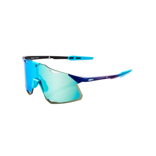 100% Hypercraft Brille - Matte Metallic Into the Fade Blue Topaz Multilayer Mirror Gläserlayer Fahrradbrillen