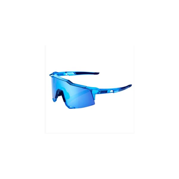 100% Speedcraft Brille - Poliertes durchscheinendes Kristallblau Fahrradbrillen
