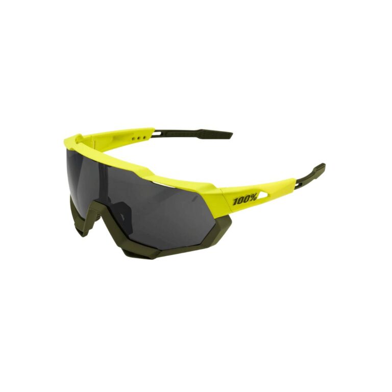 100% Speedtrap Soft Tact Bananenbrille - Schwarzes Objektiv Fahrradbrillen