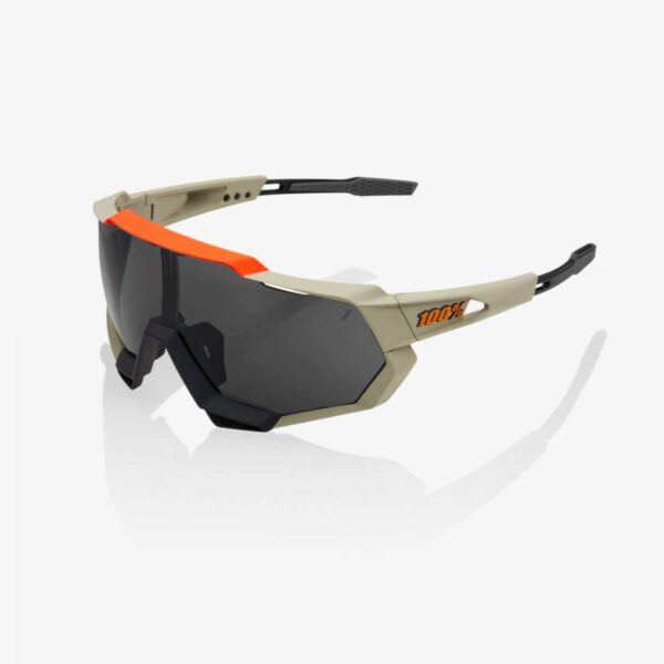 100% Speedtrap Soft Tact Treibsandbrille - Rauchlinse Fahrradbrillen