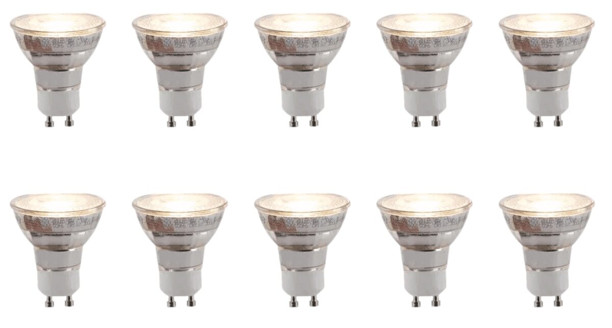 10er Set - Lucide Reflektor GU10 Spot - Ø 5 cm - 8 W Wohnen & Kochen