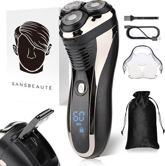 2-in-1-Rasierer mit Trimmer für Männer S1111 - Sansbeauté® - Nass & Trocken - Präzisionstrimmer - Elektrisch - Elektrischer Rasierer - Wasserdicht Schön & Gesund