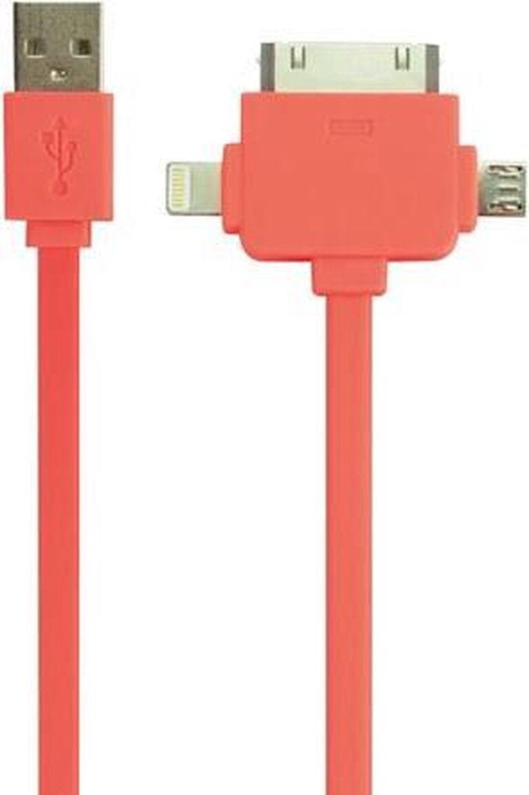 3-In-1 Usb 2.0 Lade-/Sync-Kabel - Stecker/Stecker - Fluoreszierendes Orange - 1 M Elektronik