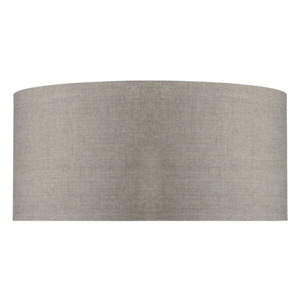 60x30 cm runder Lampenschirm aus Baumwolle in dunkler Leinenfarbe Wohnen & Kochen