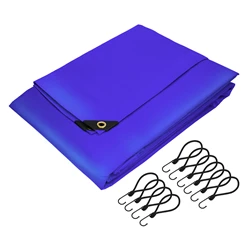 Abdeckplane Gewebeplane mit Ösen 3x6 m 650g/m² in Blau aus PVC inkl. 10 Spanngummis 8309