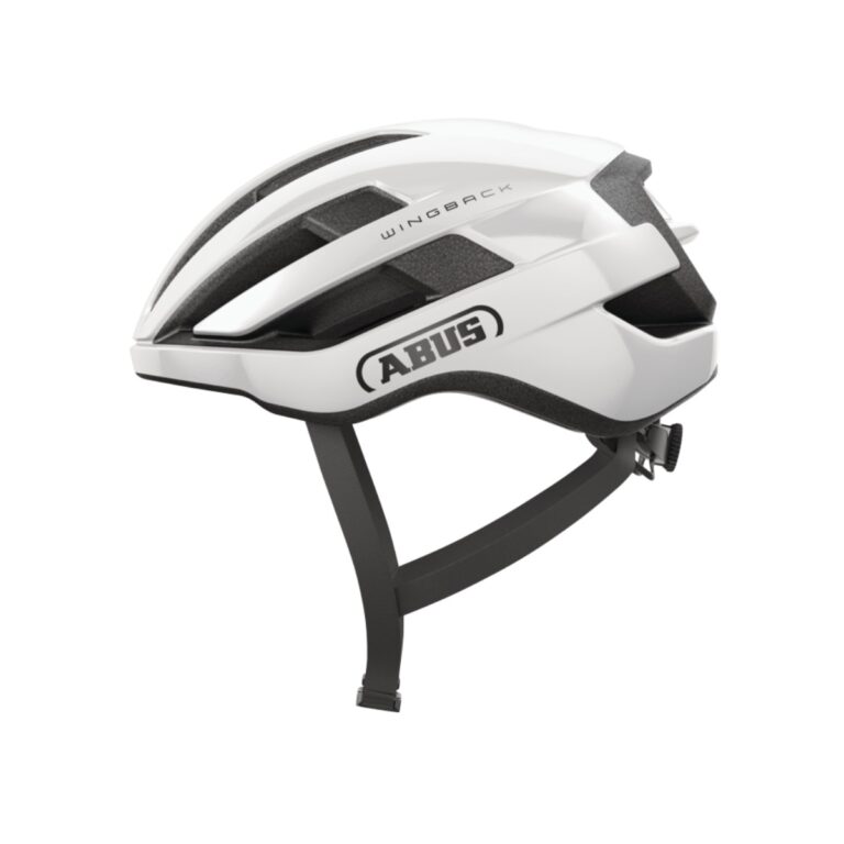 Abus WingBack Helm Weiß Schwarz
