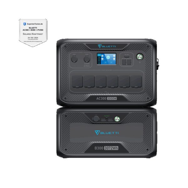 AC300+B300+Trolley | 3000 W 3072 Wh Power Kit. mit Wagen