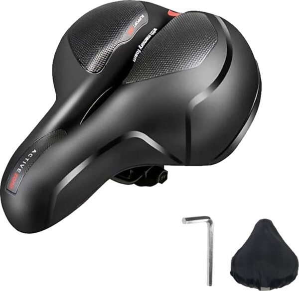 AchatÃ© Fietszadel - Unisex - Extra Comfortabel - Ventilerend - Incl. Zadelhoes en Installatiemateriaal Auto & Fahrrad
