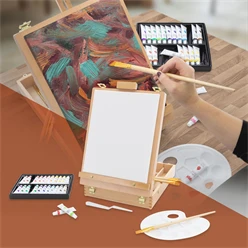 Acryl Malset 34-Teilig mit Kofferstaffelei 4778