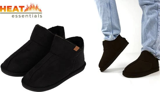 ADFT - Hausschuhe - Herren - 45/46 - Wildleder - Schwarz Kleidung