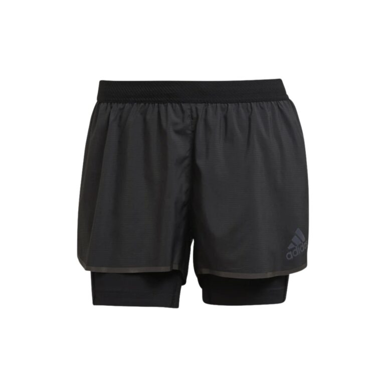 Adidas Adizero 2 In 1 Shorts Schwarz Damen