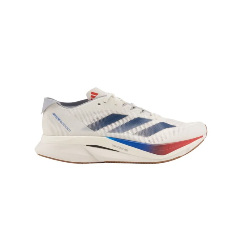 Adidas Adizero Boston 12 Weiß Blau Rot SS25 Schuhe