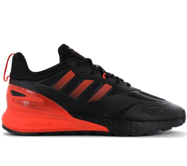 adidas Originals ZX 2K BOOST 2.0 - Herren Schuhe Schwarz-Rot GZ7735 Sneaker
