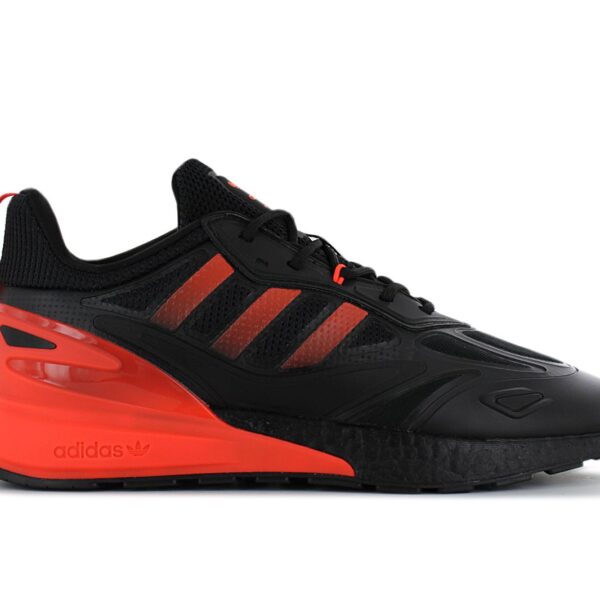 adidas Originals ZX 2K BOOST 2.0 - Herren Schuhe Schwarz-Rot GZ7735 Sneaker