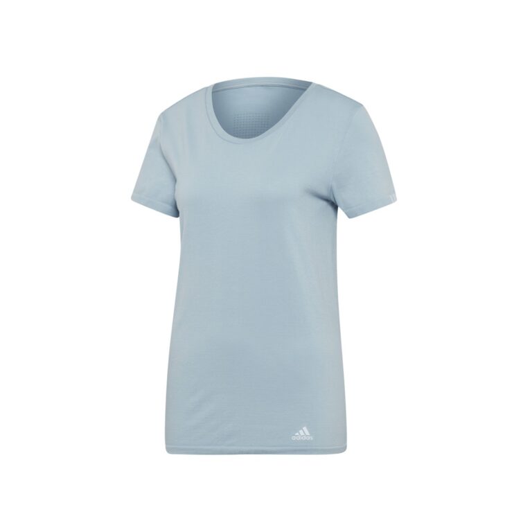 Adidas TEE W mit Damen T-Shirt Blau-Grau