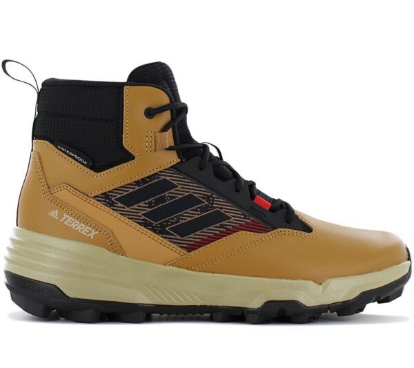 adidas TERREX Unity Leather Mid RAIN.RDY - Herren Wanderschuhe Braun GZ3970