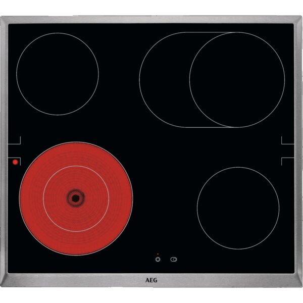 AEG 3000 Radiant Hob / Herdgebundenes Glaskeramikkochfeld / 60 cm HE604062XB