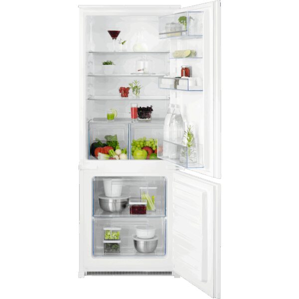 AEG 5000 ColdSense / Einbau-Kühl-Gefrierkombination / 1446 mm / 217 L / LowFrost – weniger Eisbildung / Schlepptür TSC5S142ES