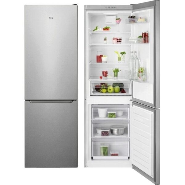 AEG 5000 ColdSense / Freistehende Kühl-Gefrierkombination / 1860 mm / 339 L / LowFrost – weniger Eisbildung ORC5S331EX