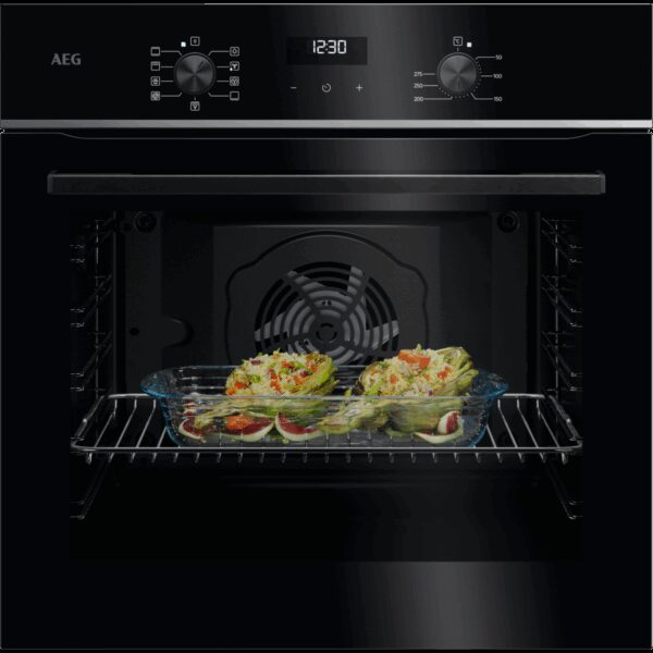 AEG 5000 SurroundCook® / Einbaubackofen / Aqua-Reinigungsfunktion / Schwarz TU5AB20WSB