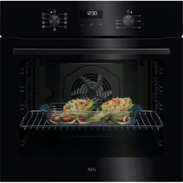 AEG 5000 SurroundCook® / Einbaubackofen / Aqua-Reinigungsfunktion / Schwarz V5ABU20SK