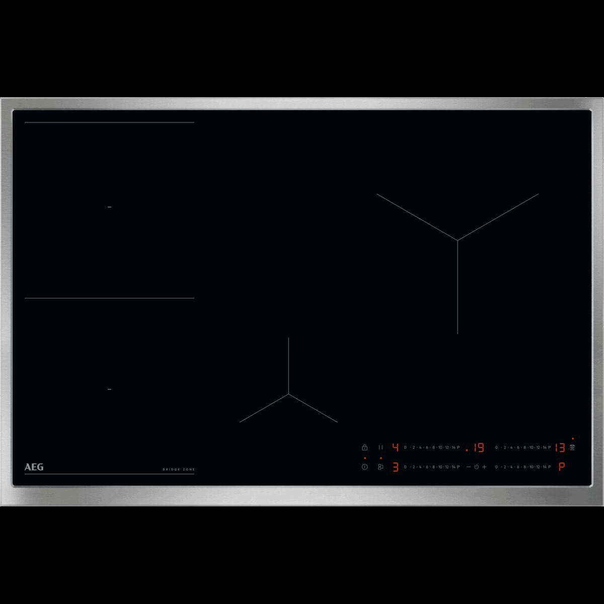 AEG 6000 Flex / Autarkes Induktionskochfeld / Hob²Hood / 80 cm V84IOB00XB