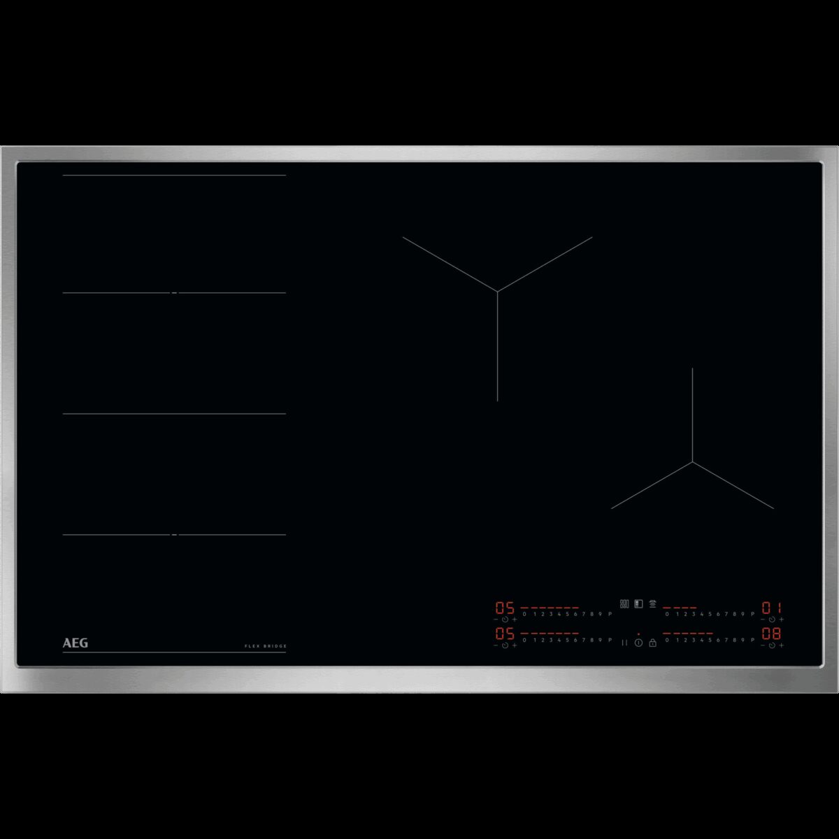 AEG 6000 Flex / Autarkes Induktionskochfeld / Hob²Hood 83 cm TI84IF0FRB