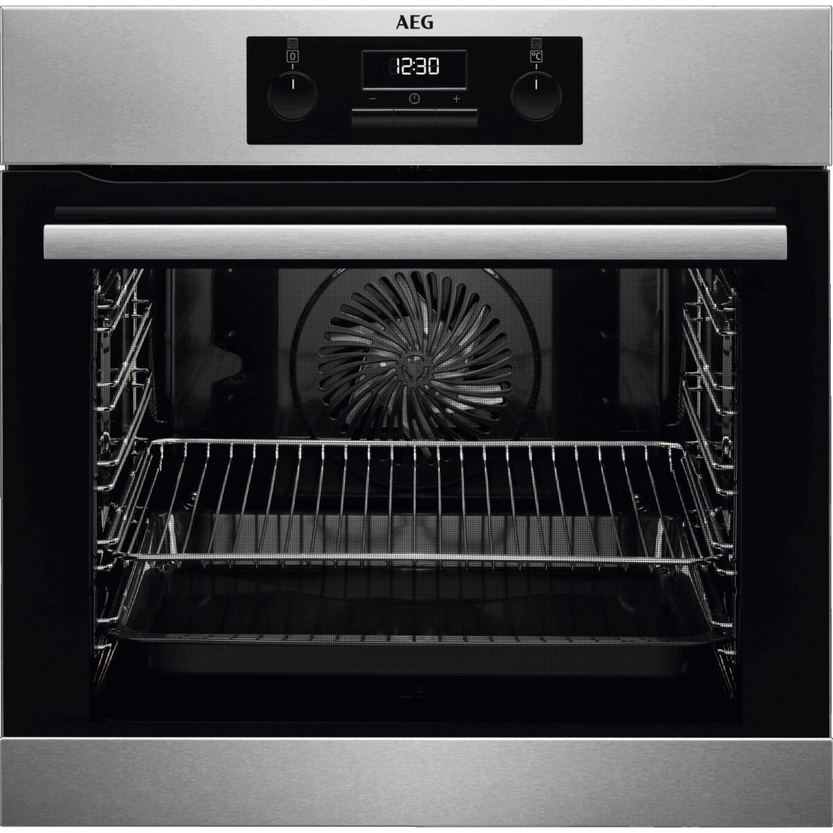 AEG 6000 SurroundCook® / Einbaubackofen / Aqua-Reinigungsfunktion / Edelstahl mit Antifingerprint BEB331010M
