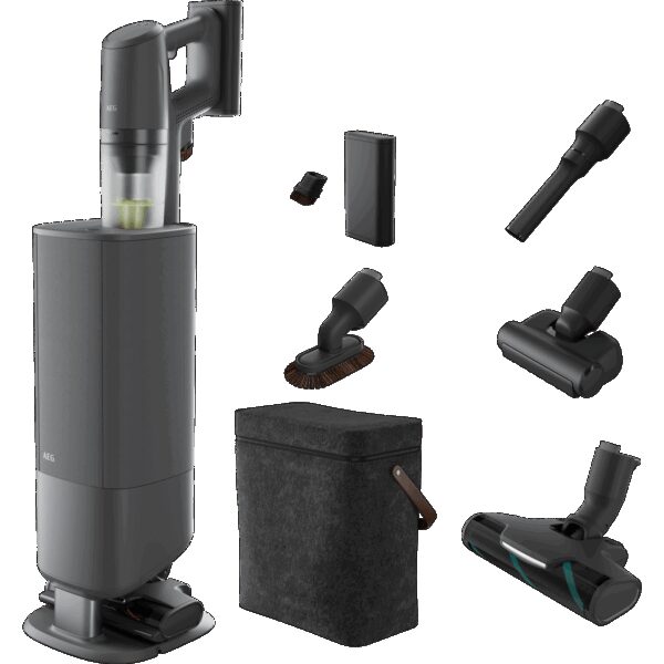 AEG 8000 Akku-Staubsauger kabellos / Multifunktions-Station zur Absaugung / Farbe: Dark Grey AP83A25XNX