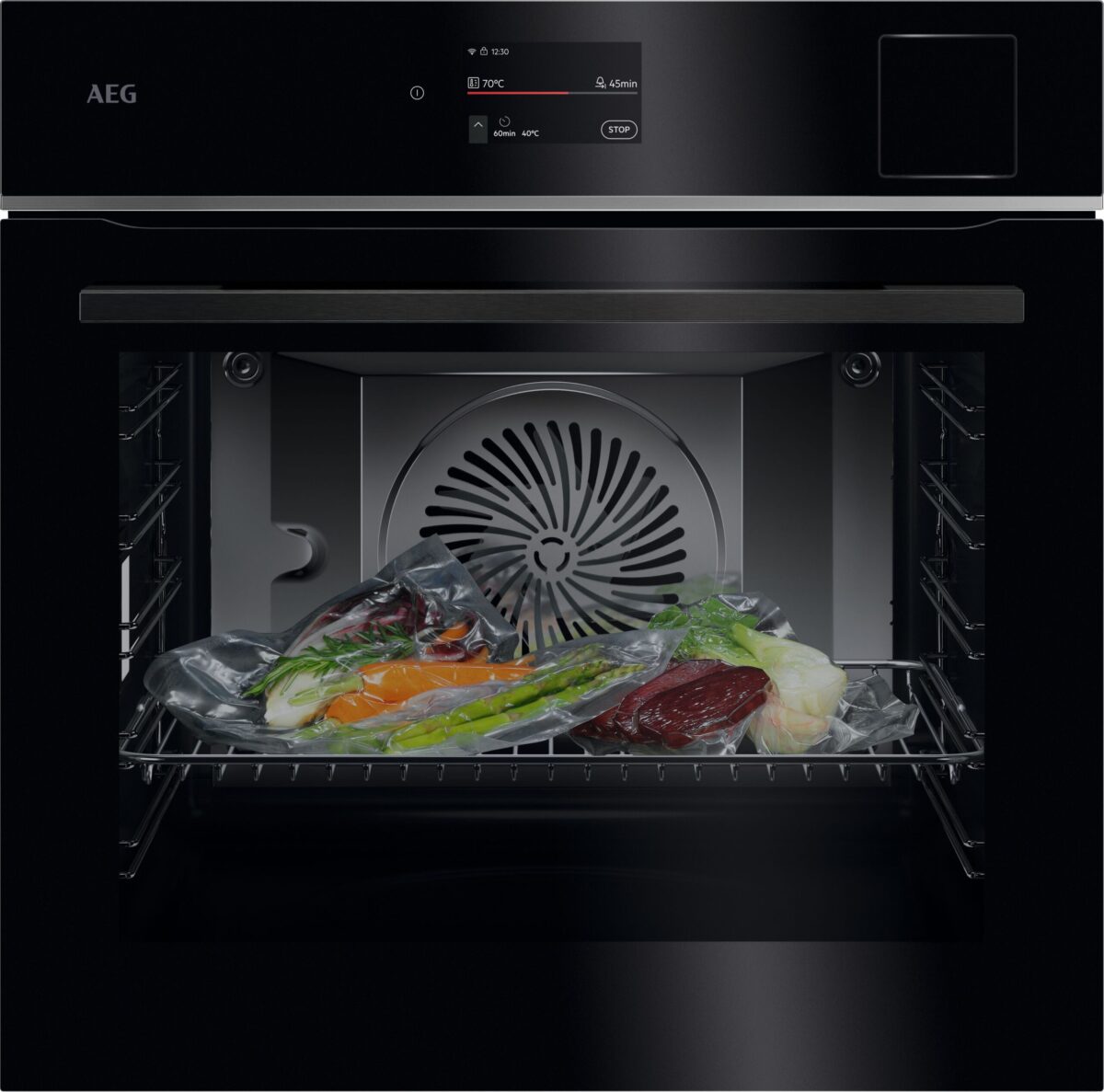 AEG 8000 Meal Assist with SteamPro Einbaubackofen / WLAN-fähig / Dampfreinigung / Schwarz V8SBP731AB