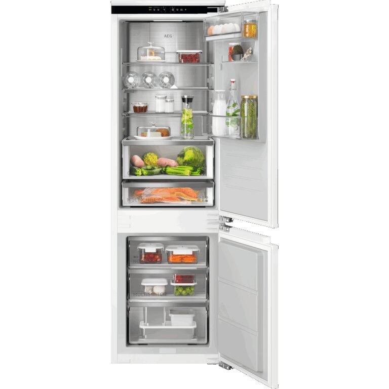 AEG 9000 MultiChill 0° / Einbau-Kühl-Gefrierkombination / WiFi-Vernetzung / 1780 mm / 223 L / Null-Grad-Schublade / Festtür TSC9V18WCC3