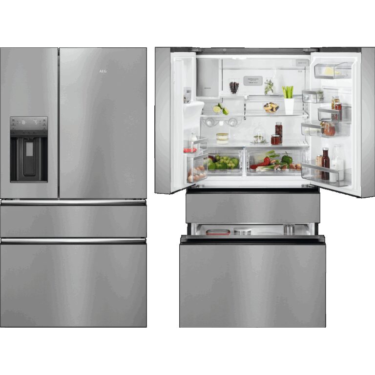 AEG 9000 MultiSwitch / French-Door Kühlschrank / WiFi-Vernetzung / 1781 mm / Gefrierschublade unten / Wasserspender / 617 L / CustomFlex – flexibles Türablagesystem / Fresh-Box-Schublade / NoFrost RMB954E9VX