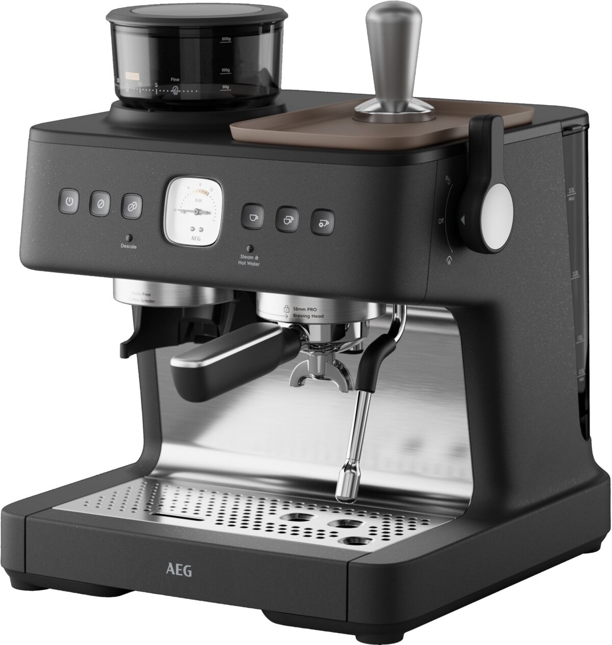 AEG Espresso Siebträgermaschine EC8-1-8BP 8000