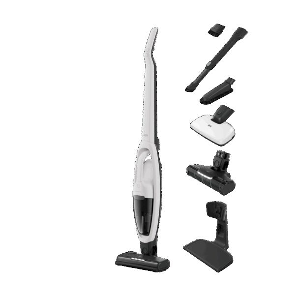 AEG HYGIENIC 5000 Akku-Staubsauger kabellos / Akku-Laufzeit: bis zu 50 Min. / Farbe: Shell White AS52H212XN