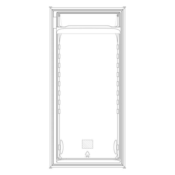 AEG Weiße Kühlschranktür - 538x1032mm 2256521028