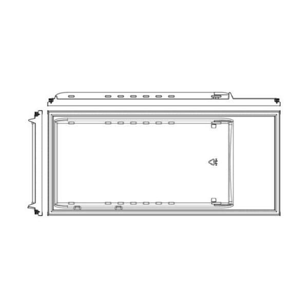 AEG Weiße Kühlschranktür - 538x1193mm 140011534017