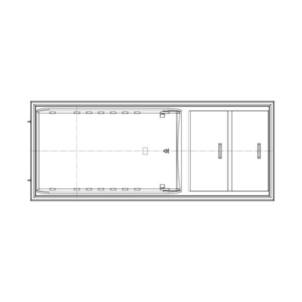 AEG Weiße Kühlschranktür - 538x1313.5mm 140209853013