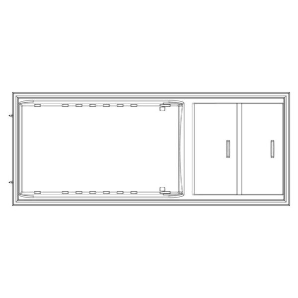 AEG Weiße Kühlschranktür - 538x1313.5mm 8085264011