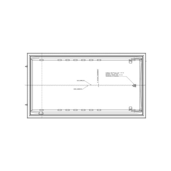 AEG Weiße Kühlschranktür - 538x979.5mm 8075933013