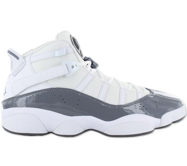 Air Jordan 6 Rings - Herren Basketball Schuhe Weiß-Grau 322992-121 Sneaker