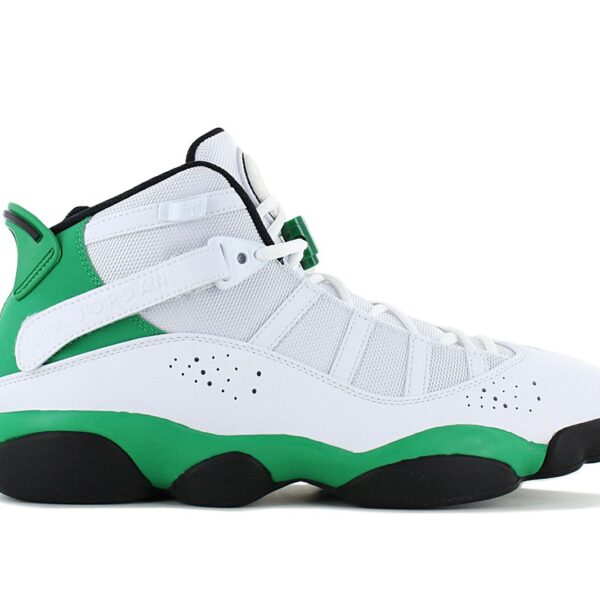 Air Jordan 6 Rings - Lucky Green - Herren Sneakers Basketballschuhe Weiß 322992-131