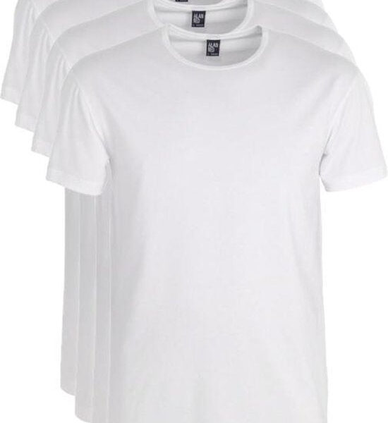 Alan Red 4er-Pack T-Shirts OTTAWA Rundhalsausschnitt - Weiß - Größe L Kleidung