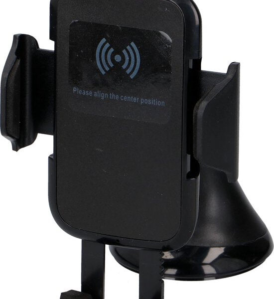 All Ride Telefonhalter - Kabelloses Aufladen - Universal - 5W - 5V/1A - Schwarz Auto & Fahrrad