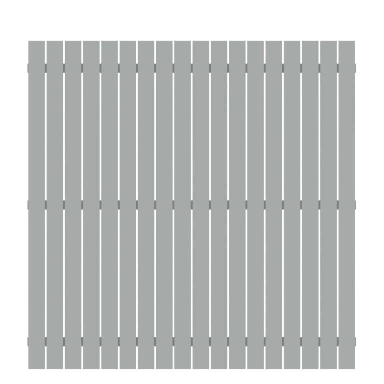 Alu-Zaun Squadra Lichtgrau 180x180cm