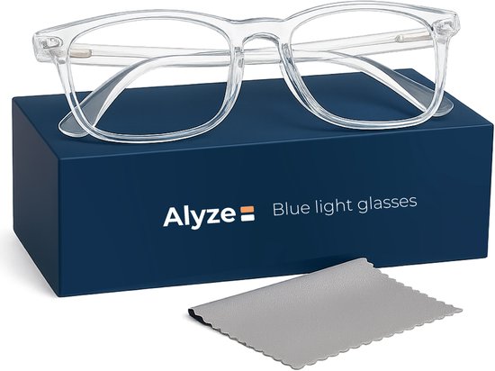 Alyze Blue Light Glasses - Computermonitor - Rezeptfrei mit Filter - Blaulichtbrille Kleidung