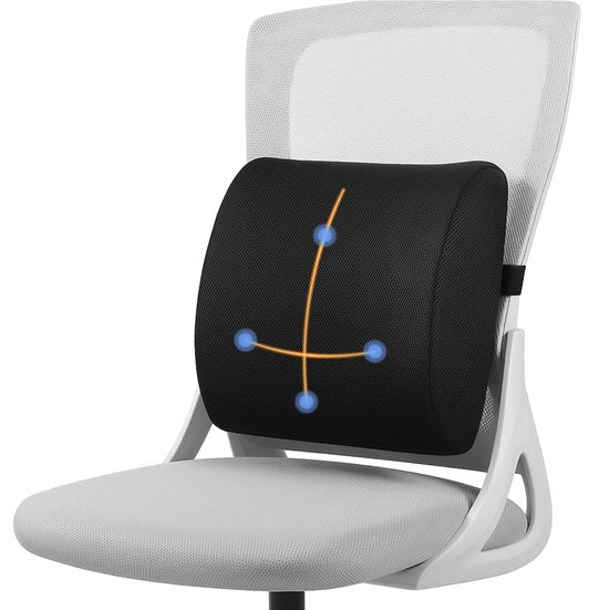 Alyze Ergonomisches Rückenkissen - Lumbalkissen Auto - Unterer Rücken - Lesekissen - Memory Foam - Rückenstütze Bett & Sofa - Orthopädisches Stützkissen mit waschbarem Bezug Wohnen & Kochen