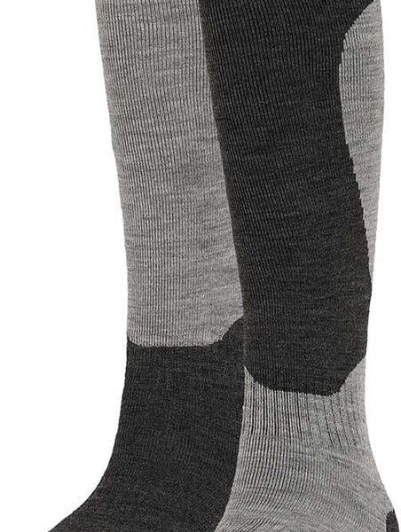 Apollo - Skisocken Unisex - Graues Design - 2 Paar - Größe 43/46 - Skisocken Herren Hobby & Sport