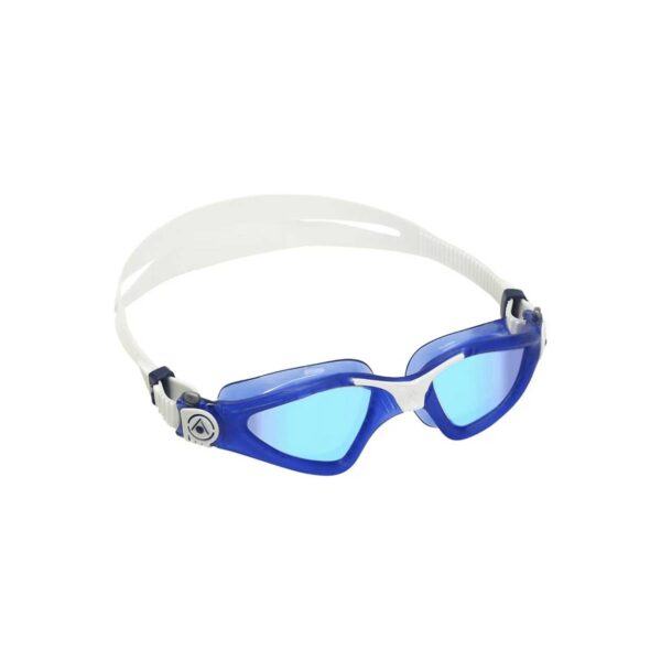 Aqua Sphere Kayenne Small Schwimmbrille Weiß Blau Verspiegelte Gläser Schwimmen