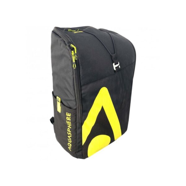 Aquasphere Pool Rucksack 30L Schwarz Gelb Schwimmen