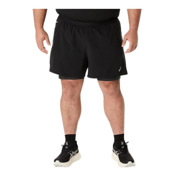 Asics 2N1 5IN Shorts Schwarz